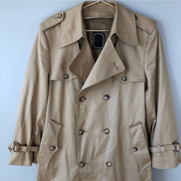 Vintage Christian Dior trench coat with removable wool lining - Picture 2 of 14